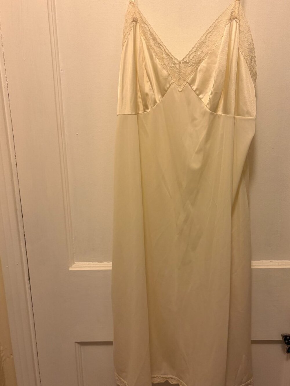 White/beige vintage lingerie dress